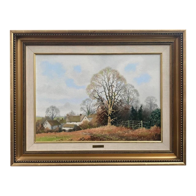 Vincent Selby, Traditional English Countryside Original Oil Painting British Landscape Artist, Circa 1980 For Sale