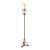 Early 20th Century Lion's Heads Candleabra Floor Lamp in Cast Brass With Silver Accents #2612 For Sale
