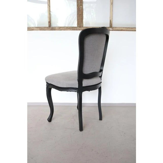 Black and Grey Neo Baroque Chair For Sale - Image 5 of 10