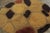 Rug & Kilim Vintage Circle Rug With Gold and Brown Geometric Patterns - Rug & Kilim For Sale - Image 4 of 8