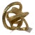 Golden Contemporary Sculptural Knot For Sale