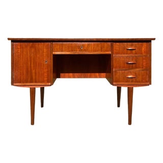 Danish Modern Teak Writing Desk in the Style of Arne Vodder, Denmark, Circa 1960s For Sale