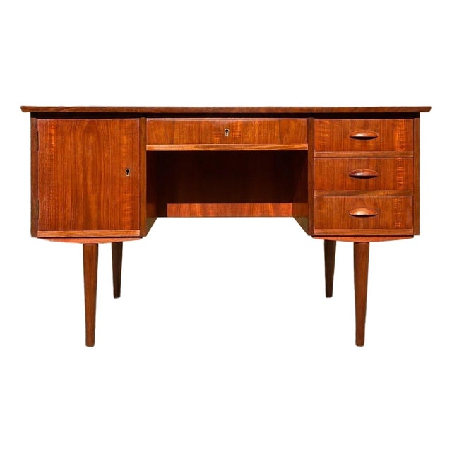 Danish Modern Teak Writing Desk in the Style of Arne Vodder, Denmark, Circa 1960s For Sale
