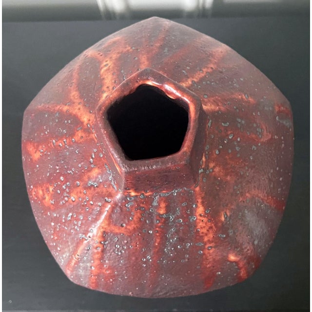 Japanese Studio Ceramic Vase by Ken Matsuzaki with Original Tomobako For Sale - Image 10 of 18