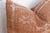 1990s Terracotta Bow-Tie Lumbar Moroccan Silk Pillow For Sale - Image 5 of 9