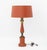 Mid 20th Century Mid 20th Century Italian Orange Toleware Table Lamps, Pair For Sale - Image 5 of 5