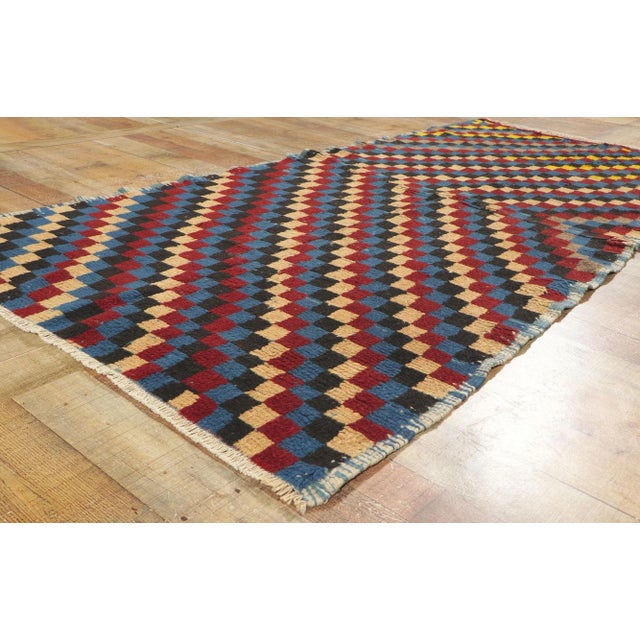 Textile Mid 20th Century Vintage Turkish Tulu Rug, 03'10 X 08'02 For Sale - Image 7 of 10