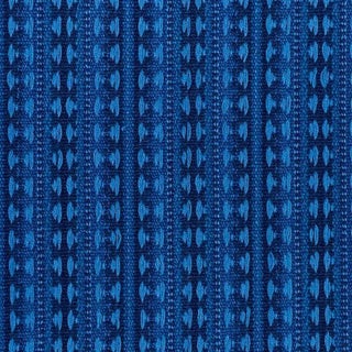Schumacher Tarnby Stripe Fabric in Indigo For Sale