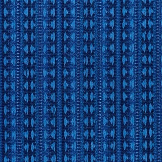 Schumacher Tarnby Stripe Fabric in Indigo For Sale