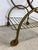 Mid Century Modern Petite Wheeled Bar Cart With Brass Accents For Sale In Philadelphia - Image 6 of 12