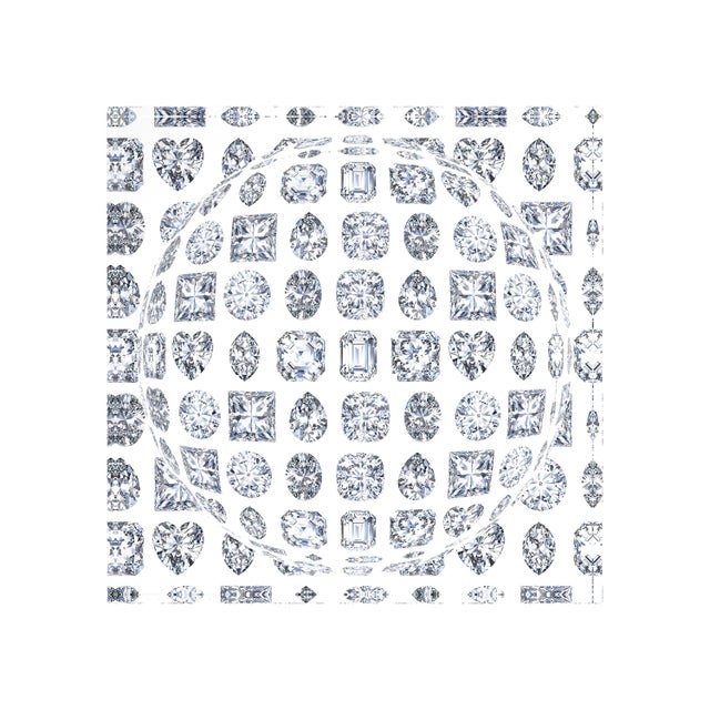Adorned with a dazzling diamond pattern in icy tones, this acrylic dish brings a hint of glamour and sophistication to any...
