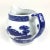 Large Vintage Blue & White Porcelain Cream or Milk Pitcher For Sale In Portland, ME - Image 6 of 12