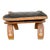 Vintage Mid Century Camel Saddle Low Stool, Ottoman For Sale