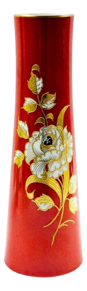 Vintage Hand Painted Porcelain Vase from Wallendorf, East Germany, 1970s