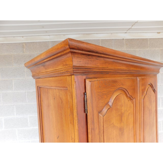 Thomasville Fisher Park Pecan Wood Armoire Tall Chest For Sale - Image 14 of 15