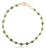 3.7 Carat Zambian Emerald Bracelet Crafted in 18k Yellow Gold Gift for Mom For Sale