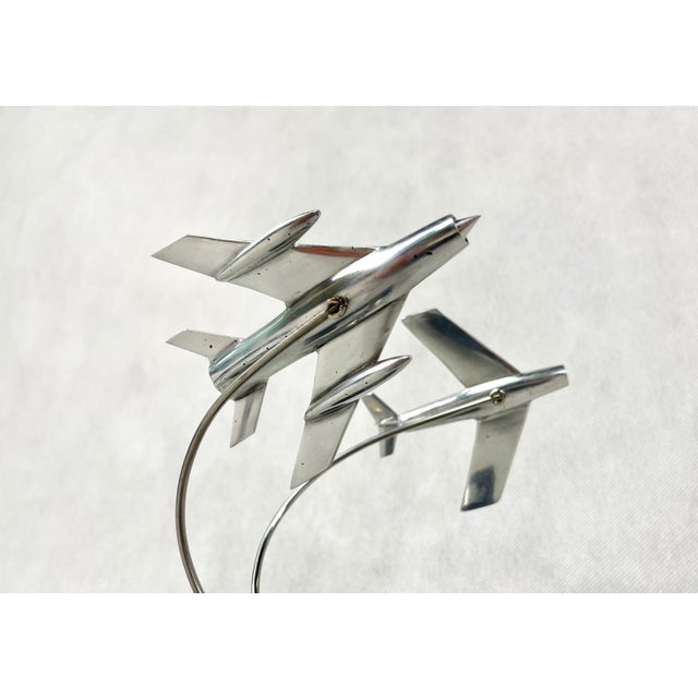 Cabinet Miniature with MiG 15 and MiG 19 Planes, Poland, 1950s For Sale - Image 9 of 16