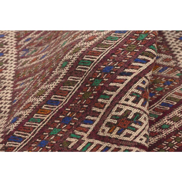Vintage Zemmour Moroccan Kilim Rug, 03'07 X 25'09 For Sale In Dallas - Image 6 of 10
