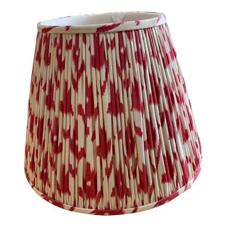 Red Ikat Lamp Shade For Sale