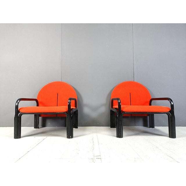 1970s L54 Armchairs attributed to Gae Aulenti for Knoll, 1970s, Set of 2 For Sale - Image 5 of 11