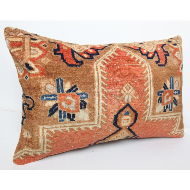 Here i am listing a 100% Handmade double knotted rug pillow cover, made from old vintage Turkish carpet rug. This’s a...