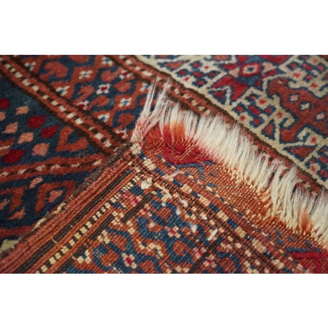 Brown Antique Turkmen Rug 2'11'' x 4'5'' For Sale - Image 8 of 9