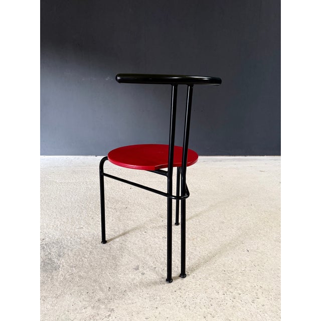 Postmodern Slender Dining Chairs, Italy, 1980s, Set of 4 For Sale - Image 14 of 18