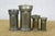 Antique Graduated Zamac Italian Pewter Measuring Cups Steins Tankards 2" to 8"- Set of 8 For Sale - Image 9 of 18