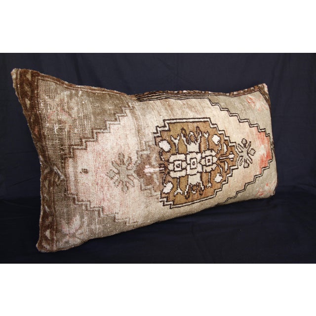Handwoven Vintage Tribal Couch Pillow Cover -16'' X 30'' For Sale - Image 10 of 10