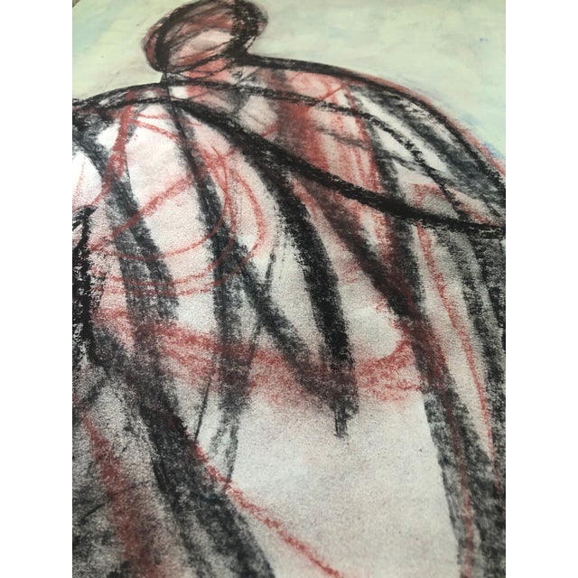 Contemporary Original Drawing by Cassandra L. Auker “Figure in Earth Tones” For Sale - Image 6 of 6