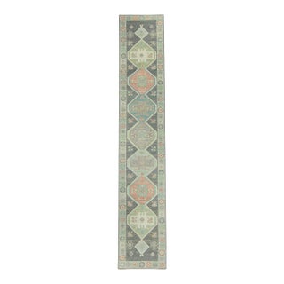 Turkish Oushak Runner Rug 3' x 16'5" #17241 For Sale