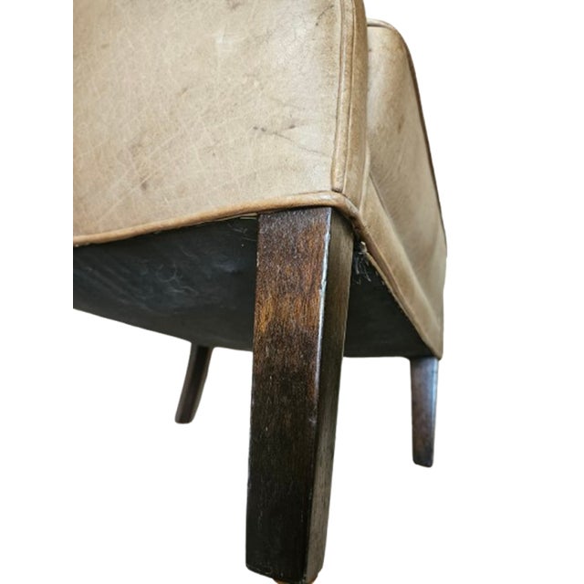 Vintage Chesterfield Leather Club Chairs in Tan Cognac, 1980s, Set of 2 For Sale - Image 6 of 8