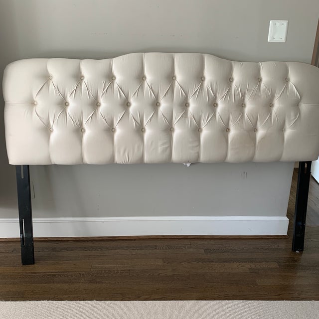 Ivory Tufted King Headboard Chairish