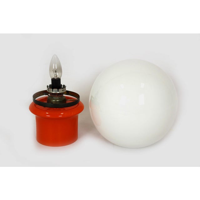 Glass Vintage Czech Table Lamp from Osvitlováci Sklo, 1970s For Sale - Image 7 of 16