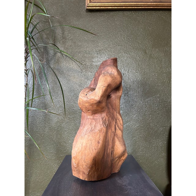 Vintage Anthropomorphic Wood Sculpture For Sale - Image 4 of 12