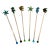 Vintage Coastal Nautical Sea Life Cocktail Stirrers Swizzler Sticks Set of 6 For Sale
