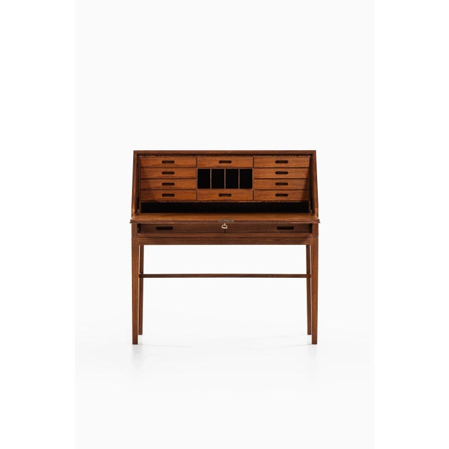 Danish Rosewood Secretaire by Kai Winding for P. Jeppesen, 1950s For Sale - Image 4 of 14