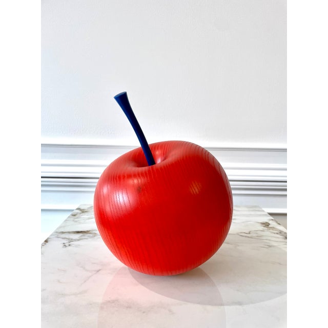 Contemporary "Red Apple Blue" Contemporary Original Limited Edition Still Life Sculpture For Sale - Image 3 of 3