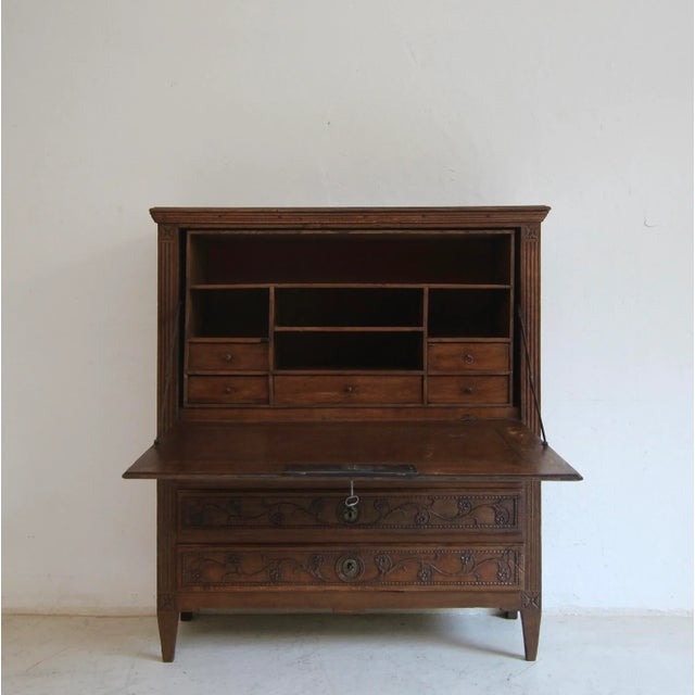 Late 18th Century Louis XVI Oak Secretary For Sale - Image 9 of 18