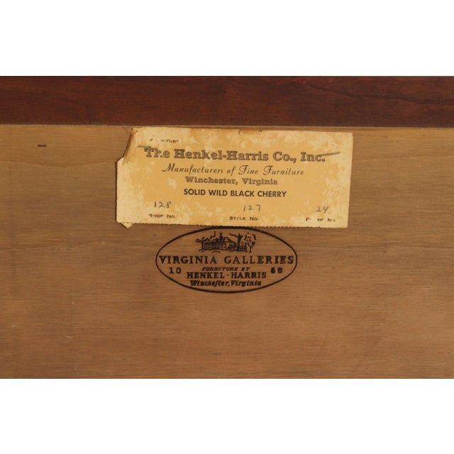 Henkel Harris Traditional Carved Cherry Wall Mirror For Sale - Image 11 of 12