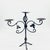 Metal Hand Forged Iron Candelabra 19.5″ (49cm) Antique Copper Finish Grand Estate Wide-Arm Centerpiece For Sale - Image 7 of 8