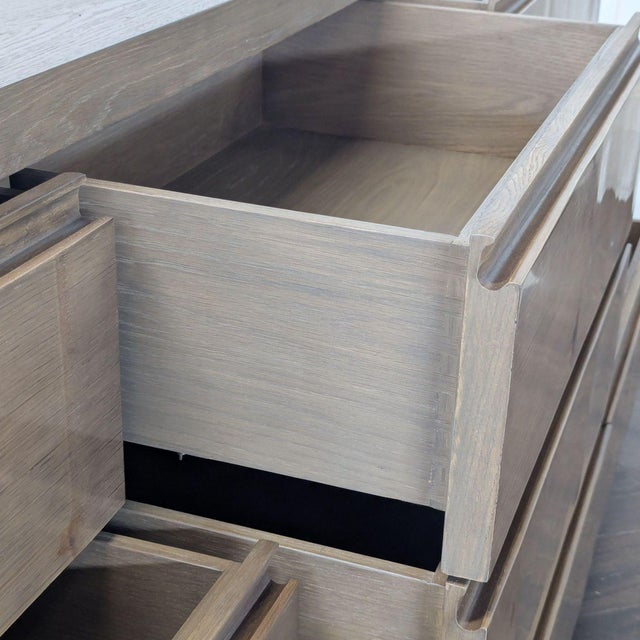 Restoration Hardware 8-Drawer Wood Dresser - Modern Storage Solution For Sale - Image 9 of 9