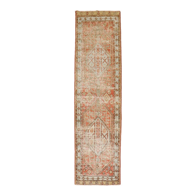 Worn Tribal Persian Serab Narrow Runner rug no. j5200 For Sale