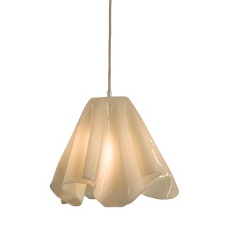 Serenity Pendant Lamp in Neutral Beige Bio-Based Resin by Waves.Studio For Sale