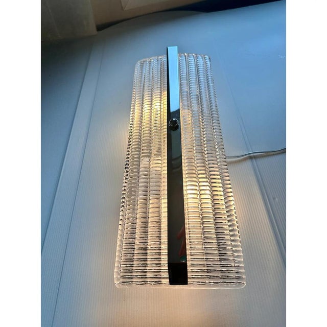 Early 21st Century Chromed Murano Glass Wall Sconces by Simoeng, Set of 2 For Sale - Image 5 of 8