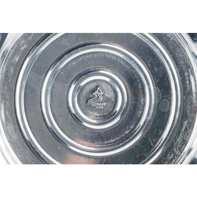 1930s Antique Art Deco Chase & Manning Bowman Chrome Cigarette Ashtrays For Sale - Image 11 of 16
