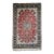 Vintage Persian Tabriz Area Rug, Hand-Knotted Wool & Silk, Floral Pattern, Pomegranate-Red & Navy, 3x5 For Sale
