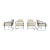 Postmodern Postmodern Chrome and Plaid Dining Chairs - Set of 4 For Sale - Image 3 of 4
