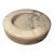 Vintage Mid-Century Hand-Carved White Carrara Marble Round Catchall For Sale