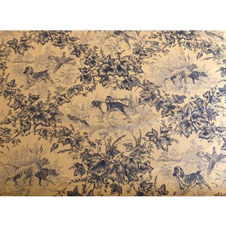 Brunschwig & Fils “On Point” Blue Fabric - Per Yard For Sale